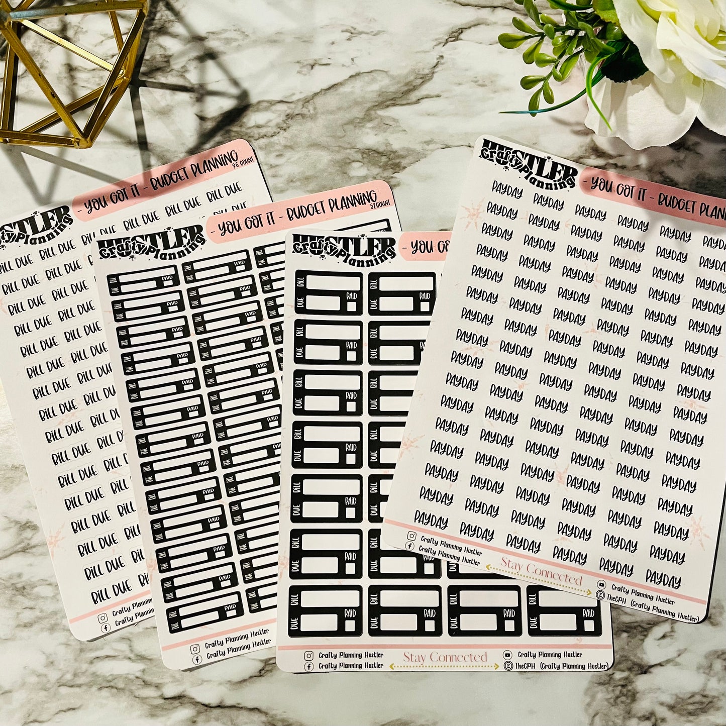 Script It - Budget Sticker Sheet Combo
