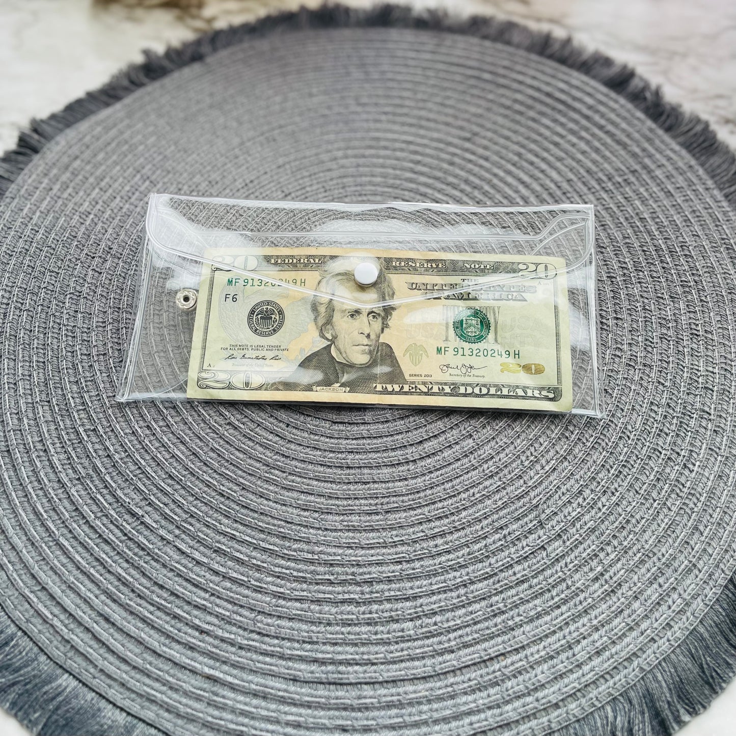 Crystal - Clear Money Pouch