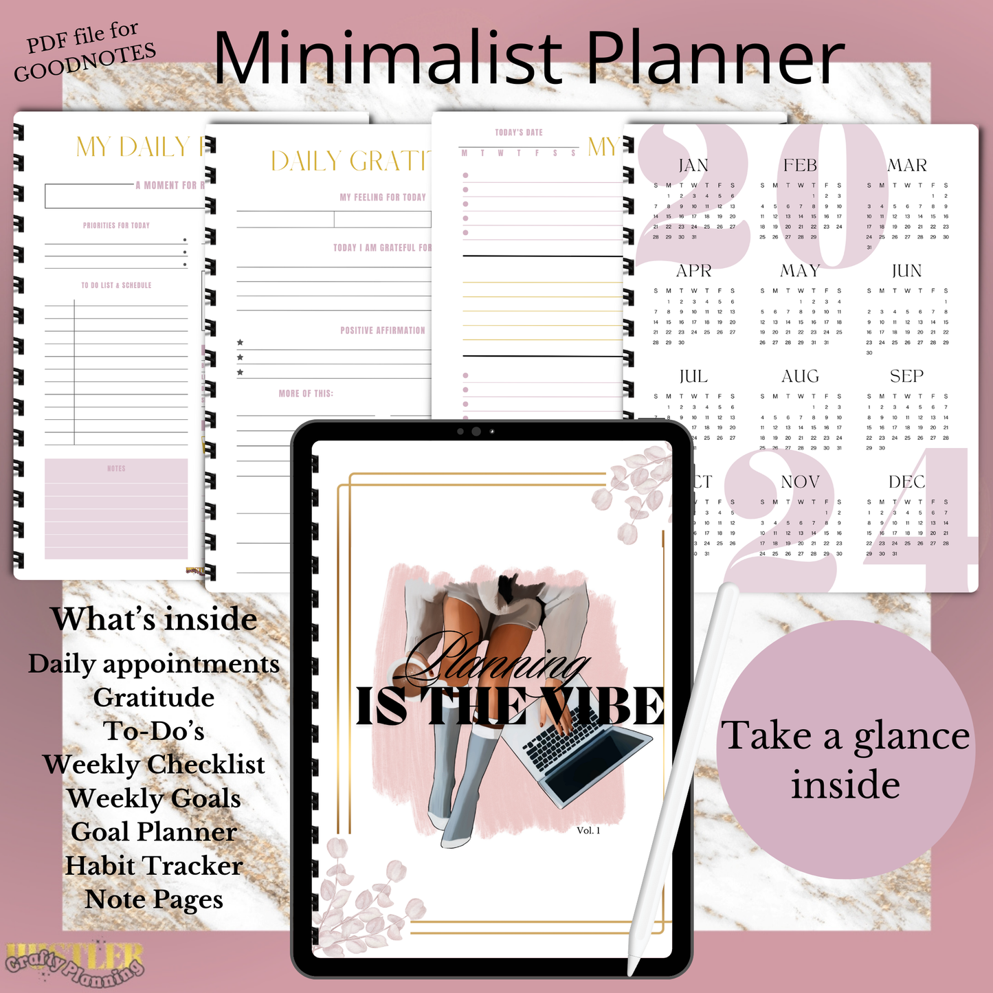 Planning Is The Vibe - Ultimate Wellness Digital Planner