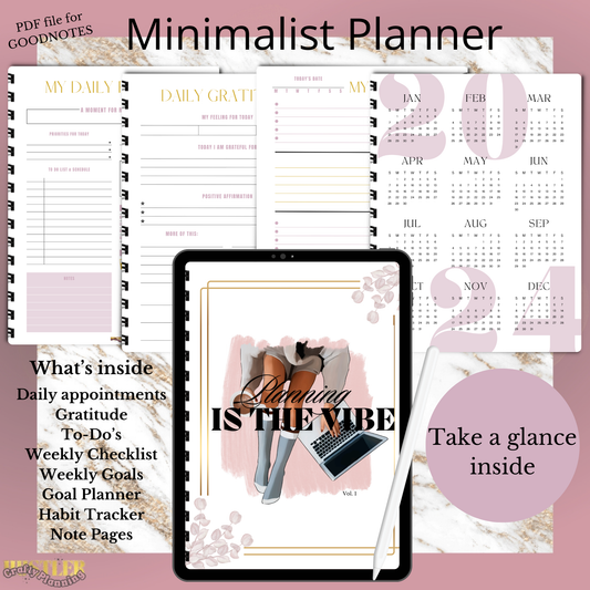 Planning Is The Vibe - Ultimate Wellness Digital Planner