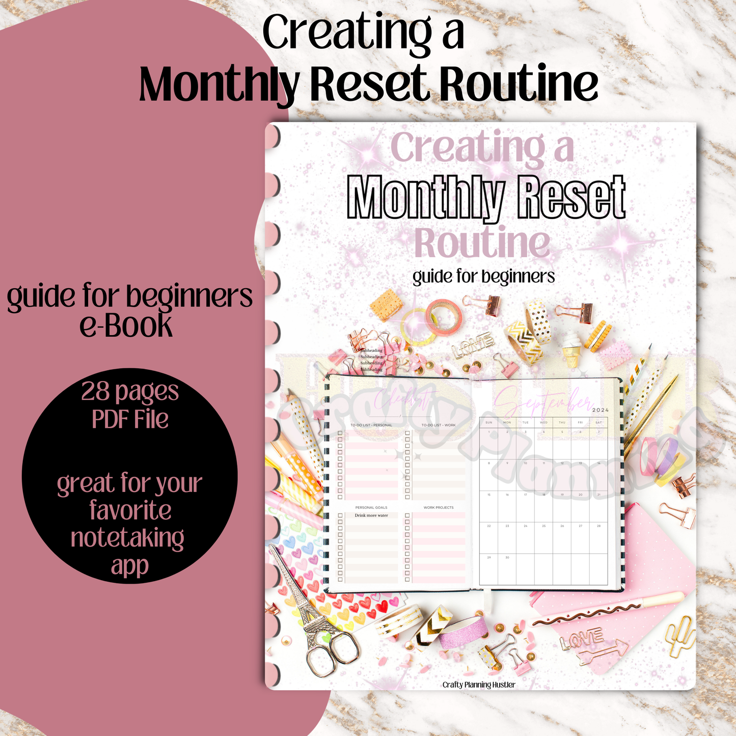 Beginner’s Guide to Creating a Monthly Routine - eBook