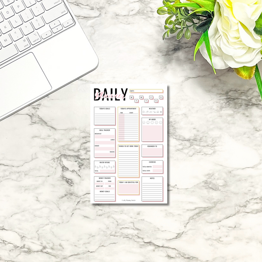 Daily Balance - Double Sided Notepad