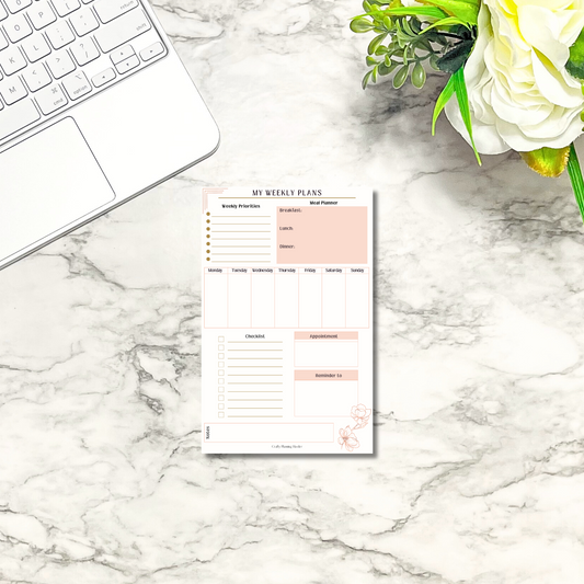 My Weekly Plans - Notepad