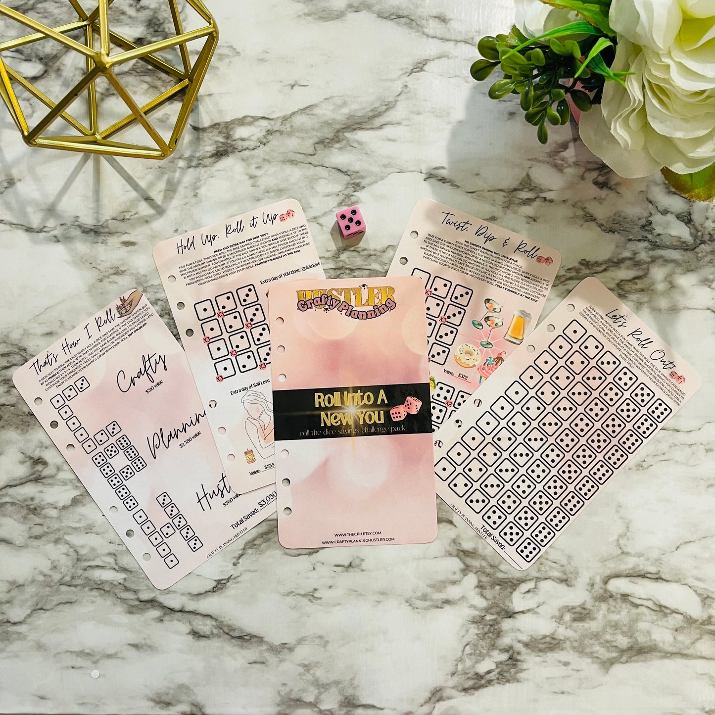Roll Into A New You - Savings Challenge Binder