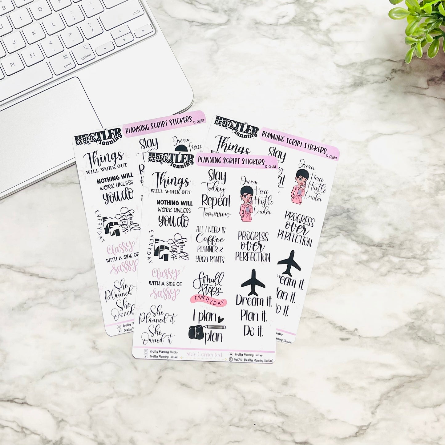 My Motivation - Script Sticker Sheet