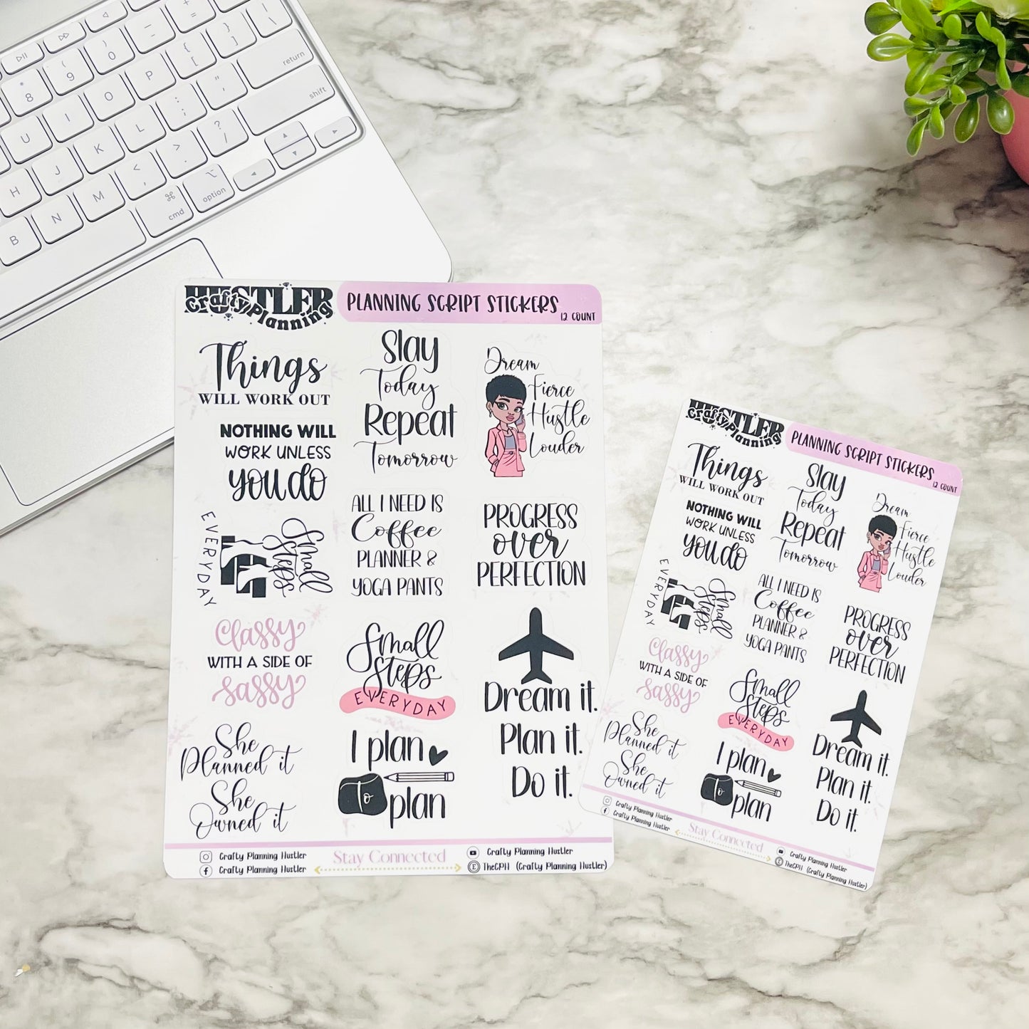 My Motivation - Script Sticker Sheet