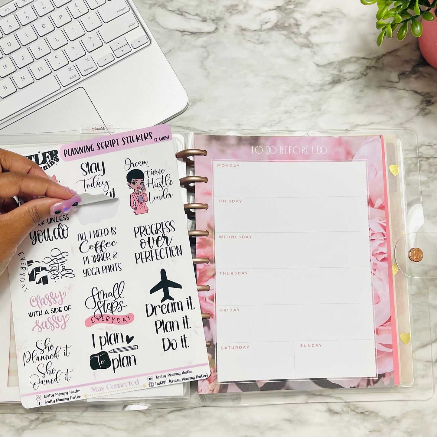 My Motivation - Script Sticker Sheet