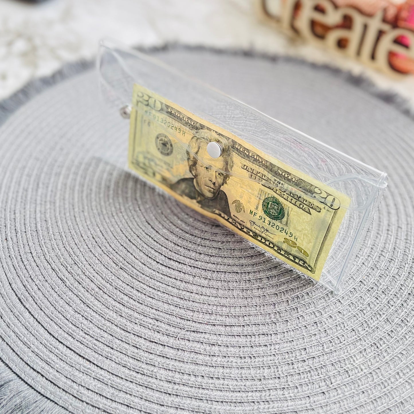Crystal - Clear Money Pouch